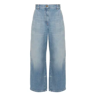 PALM ANGELS - Wide Leg Denim Jeans