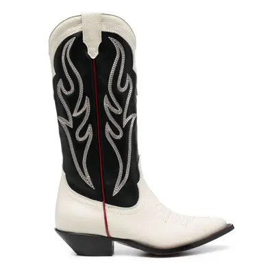 SONORA - Embroidered Suede Western Boots