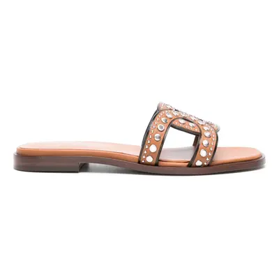 TOD'S - Leather Flat Sandals