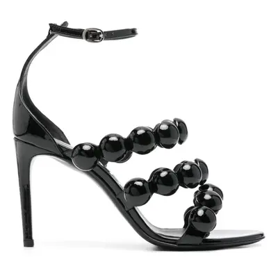 ALAÏA - Leather Heel Sandals