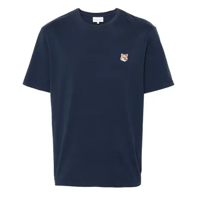 MAISON KITSUNE' - Fox Head Patch Cotton T-shirt