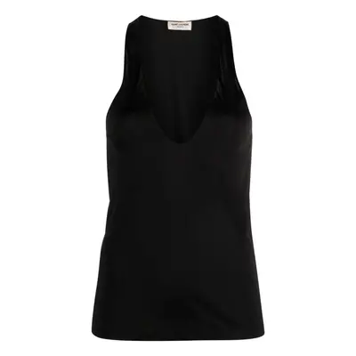 SAINT LAURENT - Deep Neckline Jersey Top