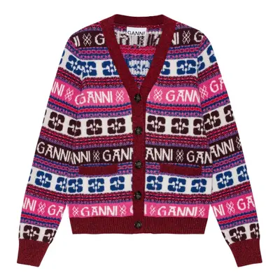 GANNI - Logo Wool Cardigan