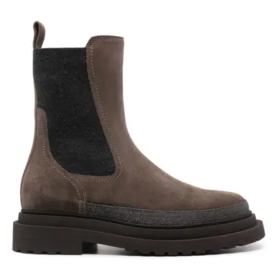 BRUNELLO CUCINELLI - Suede Chelsea Boots