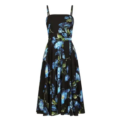 DOLCE & GABBANA - Campanule Printed Silk Midi Dress