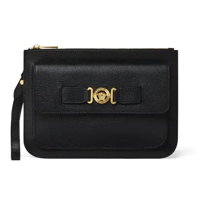 VERSACE - Medusa Biggie Leather Small Clutch Bag