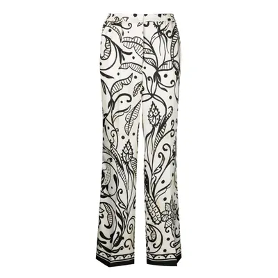 FOR RESTLESS SLEEPERS - Printed Silk Trousers