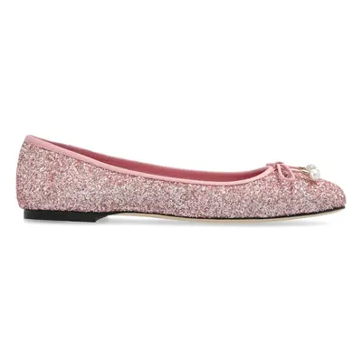 JIMMY CHOO - Elme Flat Glittered Ballets