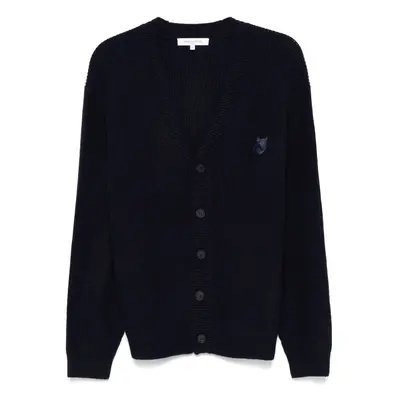 MAISON KITSUNE' - Fox Head Wool Cardigan