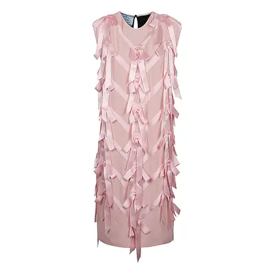 PRADA - Sablé Embroidered Dress