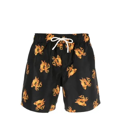 PALM ANGELS - Swim Shorts With Logo