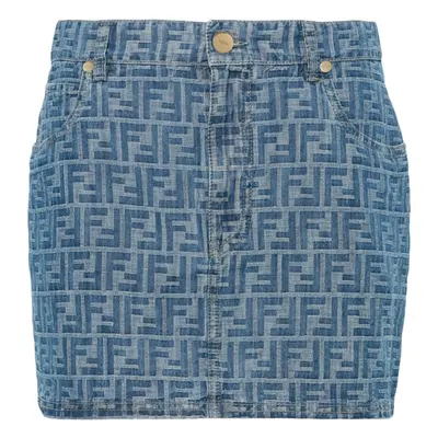 FENDI - Ff Chambray Mini Skirt