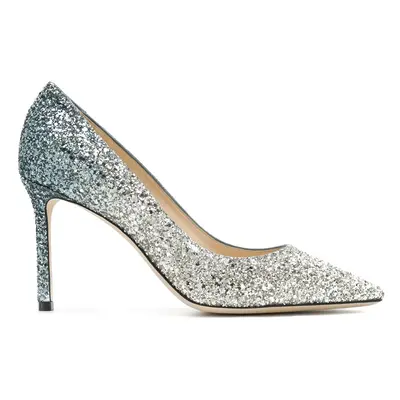 JIMMY CHOO - Romy Glittered Leather Pumps