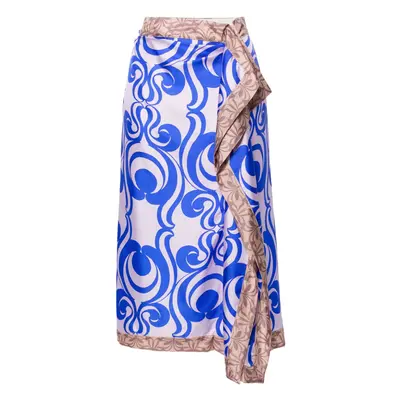 DRIES VAN NOTEN - Printed Silk Midi Skirt