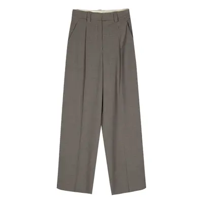 ALYSI - Wool Blend Wide-leg Trousers