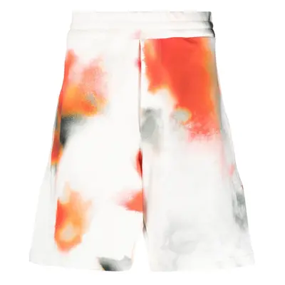 ALEXANDER MCQUEEN - Obscure Flower Cotton Shorts