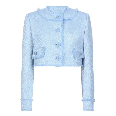 DOLCE & GABBANA - Wool Tweed Cropped Jacket