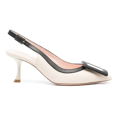 ROGER VIVIER - Viv In The City Leather Slingback Pumps