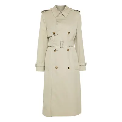 BURBERRY - Cotton Blend Long Trench Coat