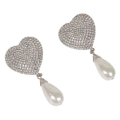 ALESSANDRA RICH - Heart-shaped Crystal Earrings