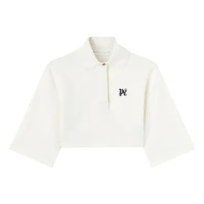 PALM ANGELS - Monogram Cropped Polo Shirt