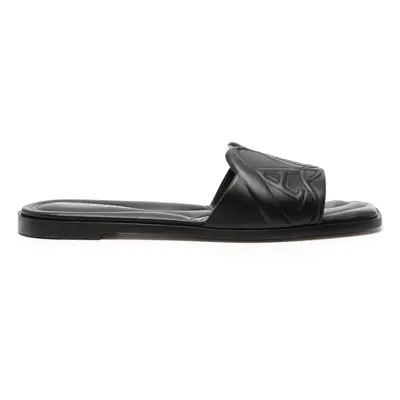 ALEXANDER MCQUEEN - Seal Leather Flat Sandals