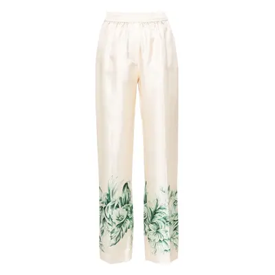 FOR RESTLESS SLEEPERS - Silk Printed Trousers