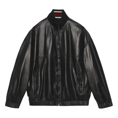 GUCCI - Leather Bomber Jacket