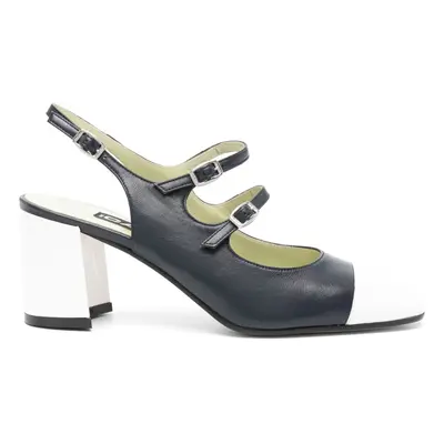 CAREL PARIS - Papaya Leather Slingback Pumps