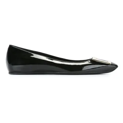 ROGER VIVIER - Trompette Leather Ballt Flats