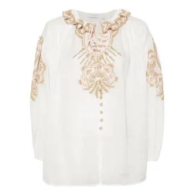 ZIMMERMANN - Embroidered Ramie Blouse