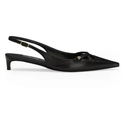 DOLCE & GABBANA - Leather Slingback Pumps