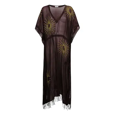 DRIES VAN NOTEN - Cotton And Silk Embroidered Kaftan