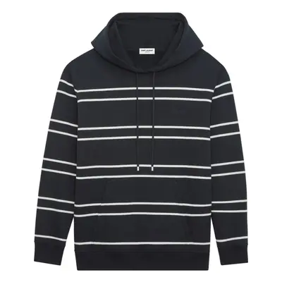 SAINT LAURENT - Striped Cotton Hoodie