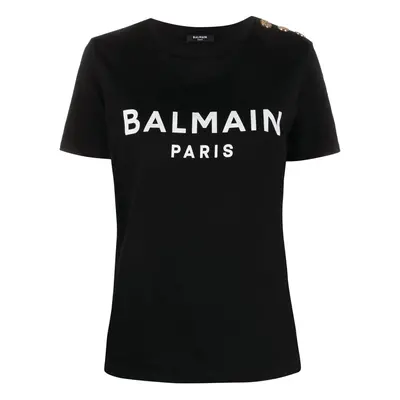 BALMAIN - Logo Organic Cotton T-shirt