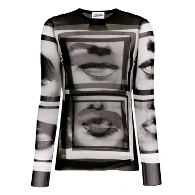 JEAN PAUL GAULTIER - Eyes And Lips Print Top