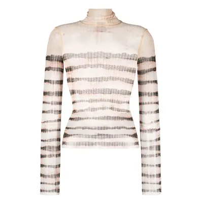 JEAN PAUL GAULTIER X KNWLS - Striped Long Sleeve Top