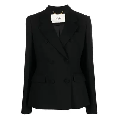 FENDI - Wool Double-breasted Blazer Jacket