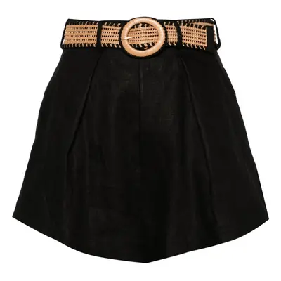 ZIMMERMANN - Belted Linen Shorts