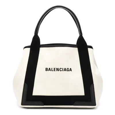 BALENCIAGA - Navy Cabas Small Tote Bag