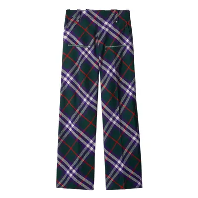 BURBERRY - Trousers With Check Pattern