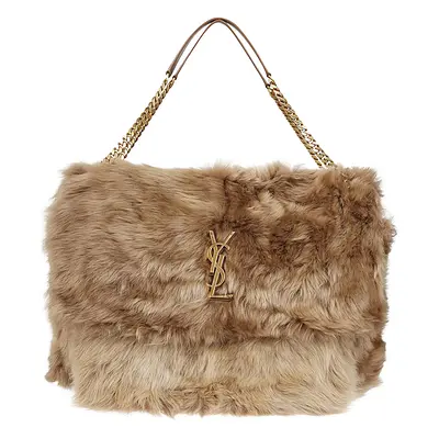 SAINT LAURENT - Niki Fur Shoulder Bag