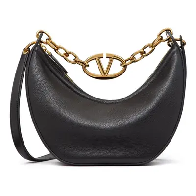 VALENTINO GARAVANI - Vlogo Moon Small Leather Hobo Bag