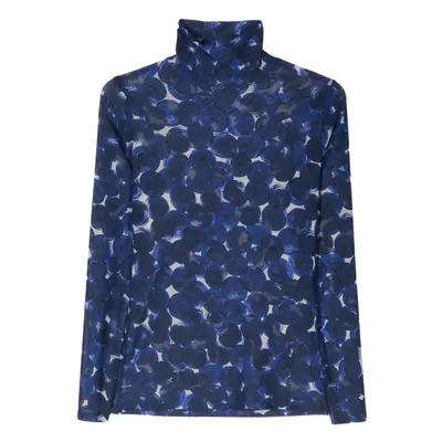 DRIES VAN NOTEN - Printed High-neck Top