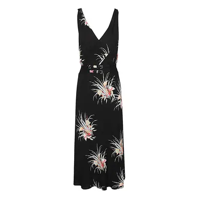 PRADA - Orchid Print Midi Dress