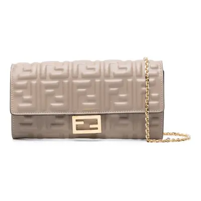 FENDI - Baguette Leather Wallet On Chain