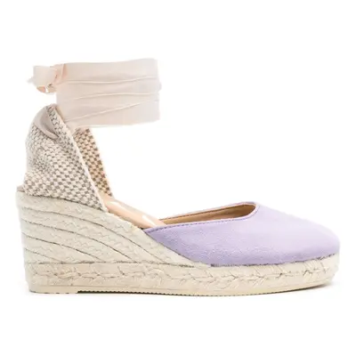 MANEBI - Hamptons Suede Low Wedge Espadrilles