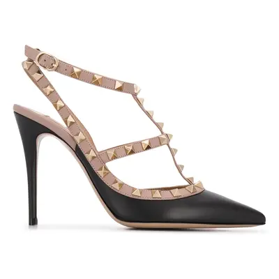 VALENTINO GARAVANI - Rockstud Leather Slingback Pumps