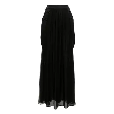 MAX MARA - Silk Chiffon Long Skirt