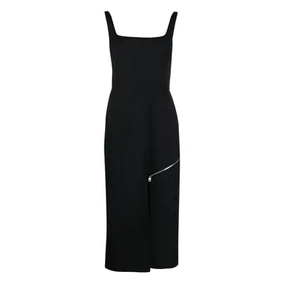 ALEXANDER MCQUEEN - Grain De Poudre Wool Midi Dress